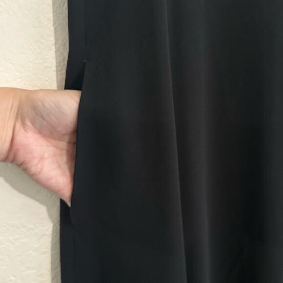 The Row Erscher Cady Maxi Dress size 0 Black Cap Sleeve Pockets - Picture 10 of 13